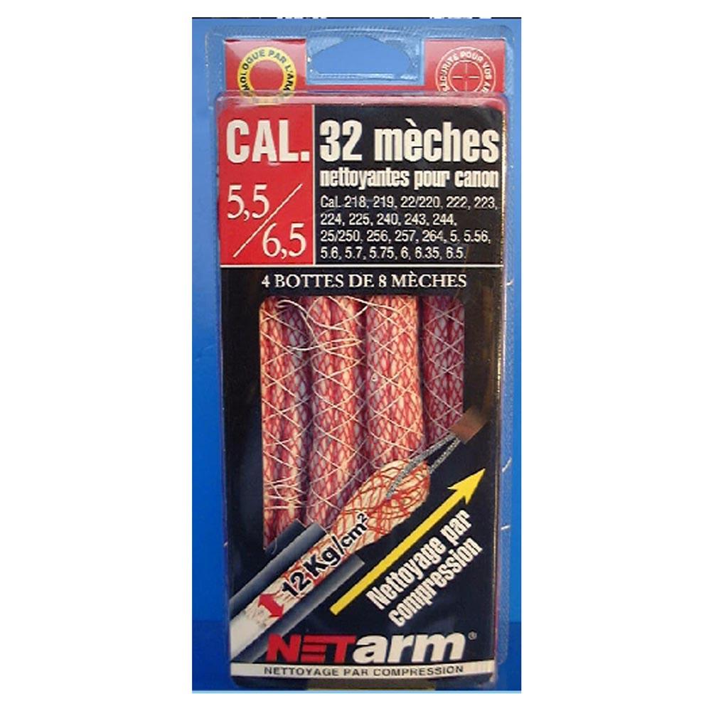 32 mèches nettoyante pour canon calibre 5,56mm