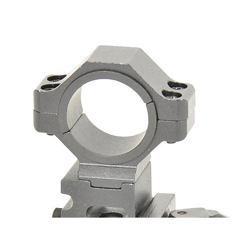 Anneaux de fixation à démontage rapide - 2 pièces - Noir - Swiss Arms