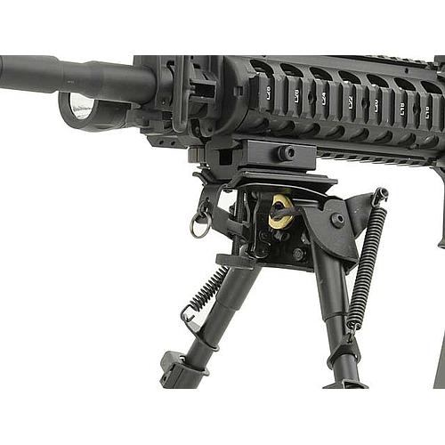 BI PIED réglable – 13 étapes – Compatible rail Ris – Noir - ACM