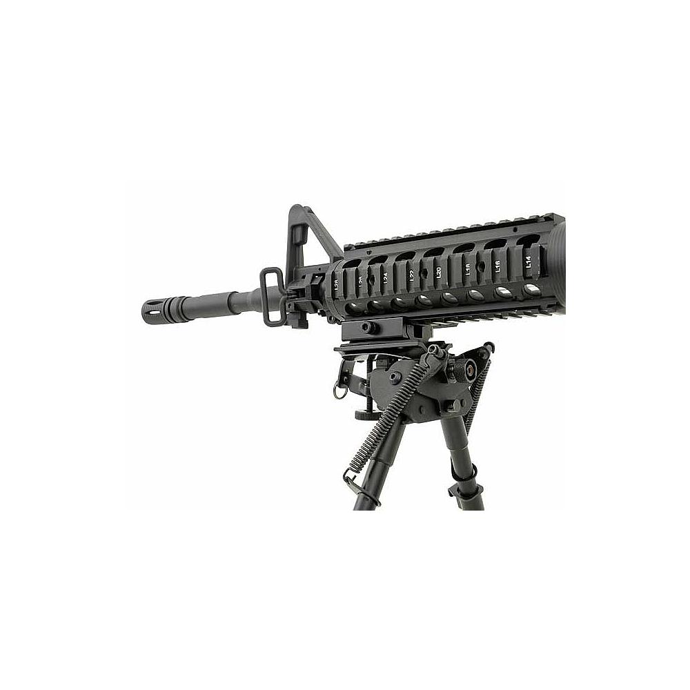 BI PIED réglable - 9 étapes - compatible rail – Noir - ACM