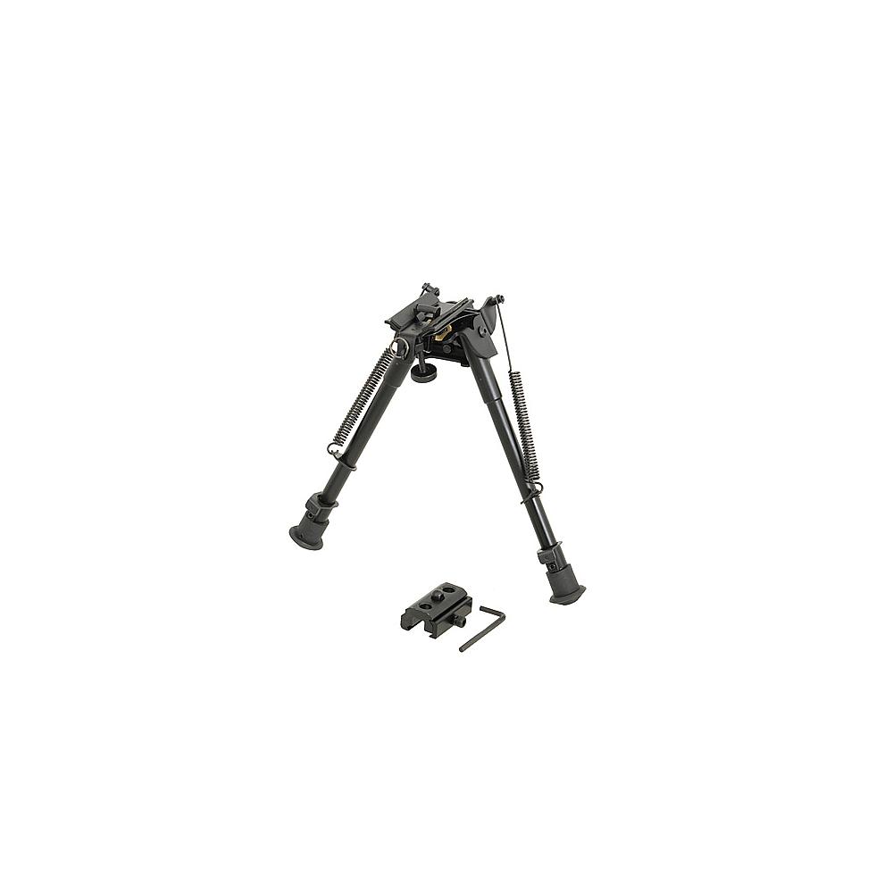 BI PIED réglable - 9 étapes - compatible rail – Noir - ACM