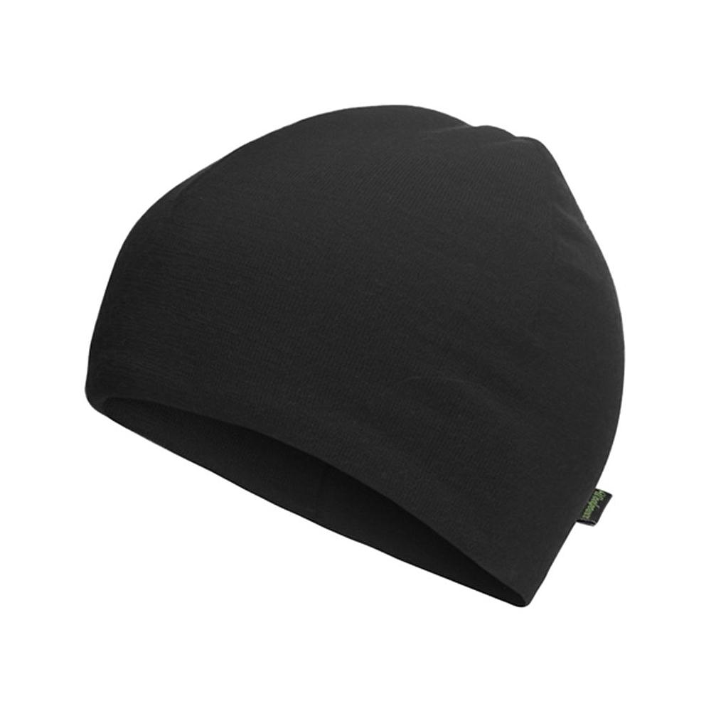 Bonnet ullfrotté lite woolpower noir