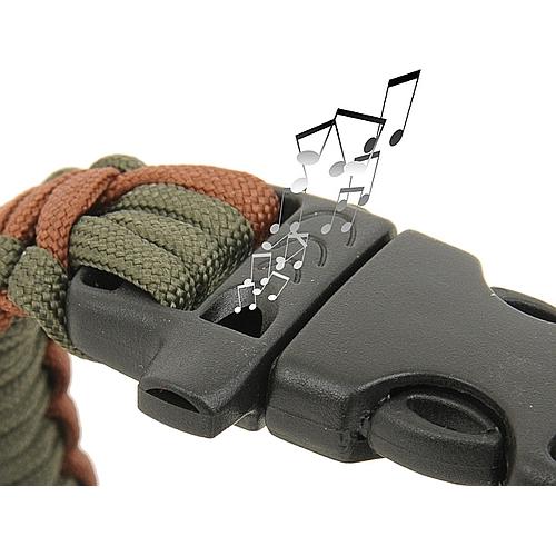 Bracelet paracorde survival  (Marron)