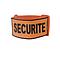 BRASSARD BRODE TISSU ORANGE SECURITE