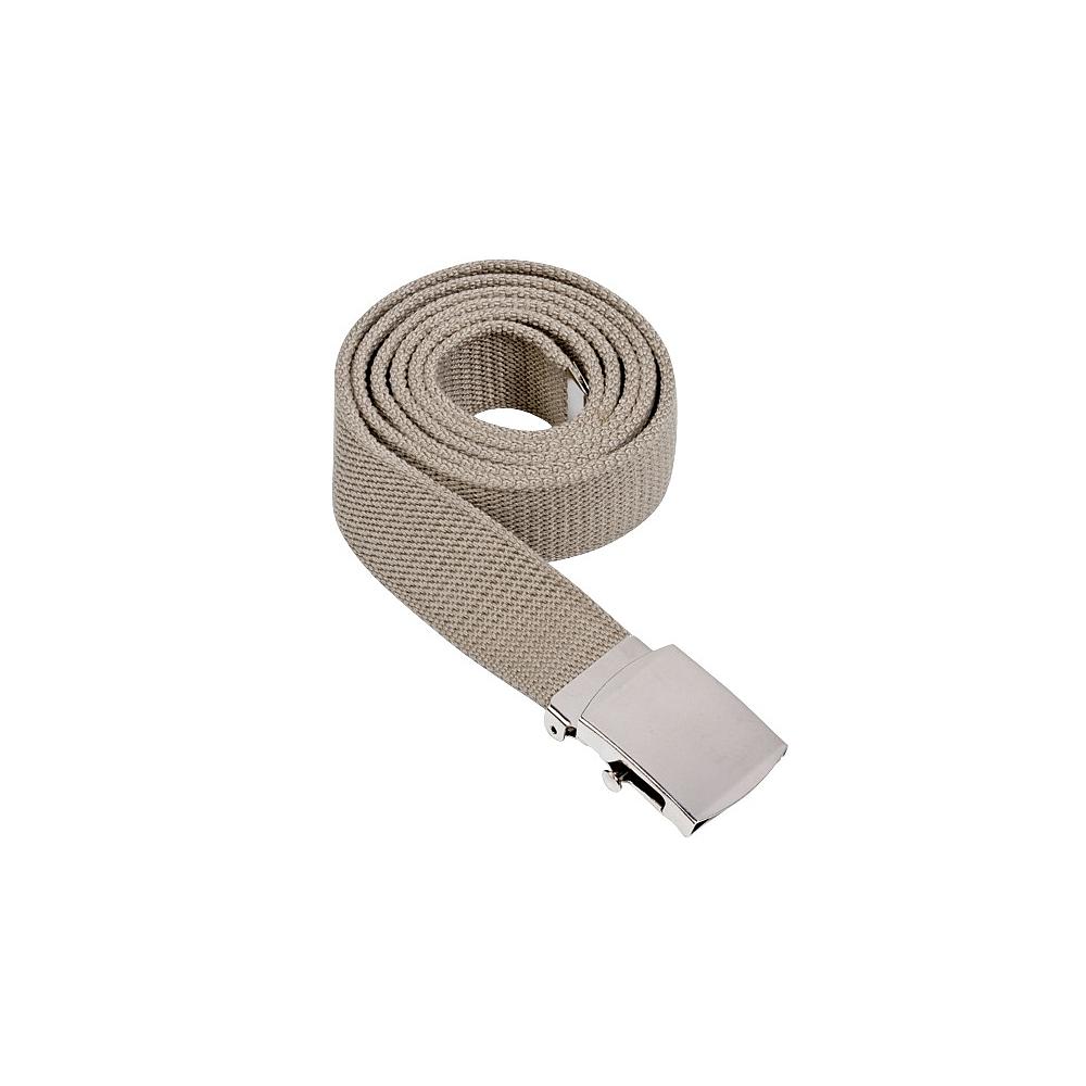 Ceinture à boucle beige chromé