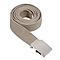 Ceinture à boucle beige chromé