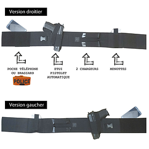 Ceinture Discrète Holster - gaucher