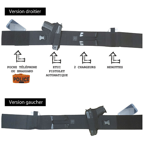 Ceinture Discrète Holster - gaucher