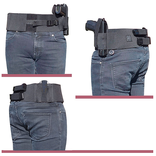 Ceinture Discrète Holster - Noir - Droitier