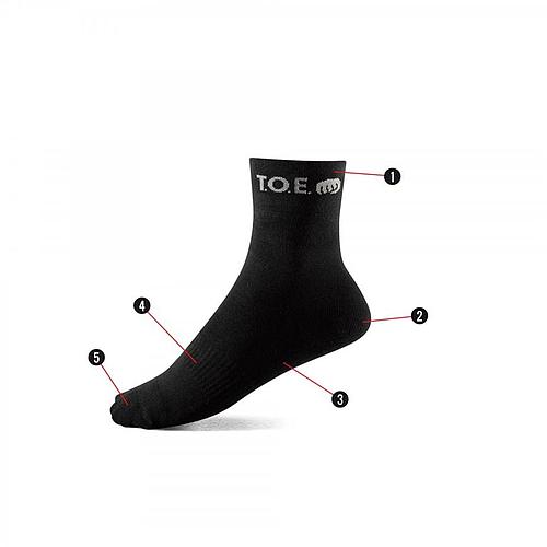 Chaussettes Actives - Noir - ToePro