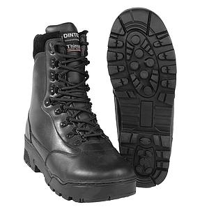 Chaussures tactical boots cuir - Noire