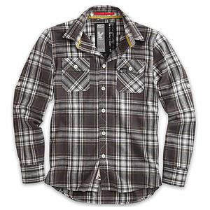 Chemise écossaise Noir