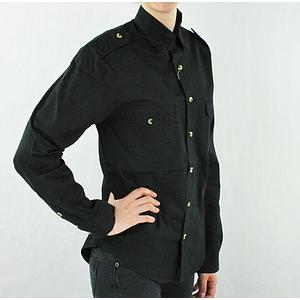 Chemise manche longue militaire (Noir) -  Korps