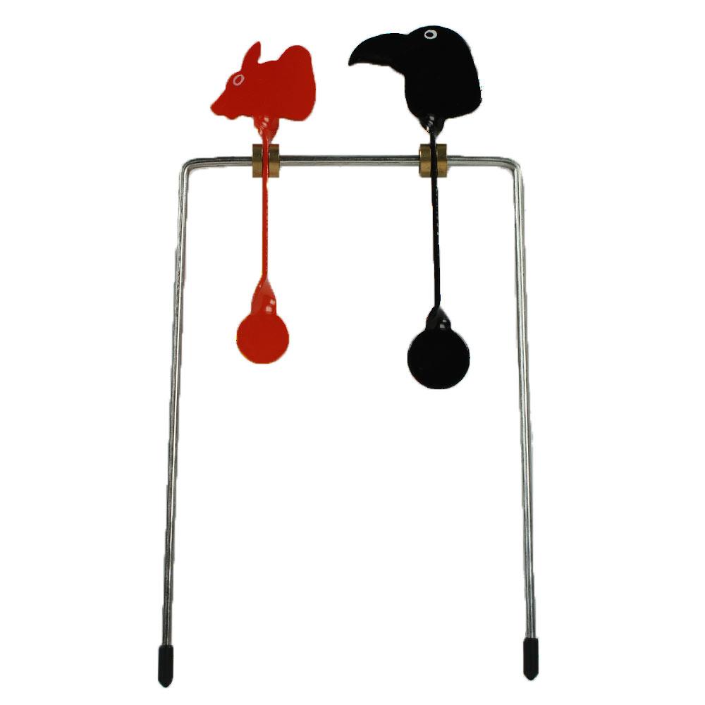 Cible Basculante Airsoft Duo Corbeau et Rat