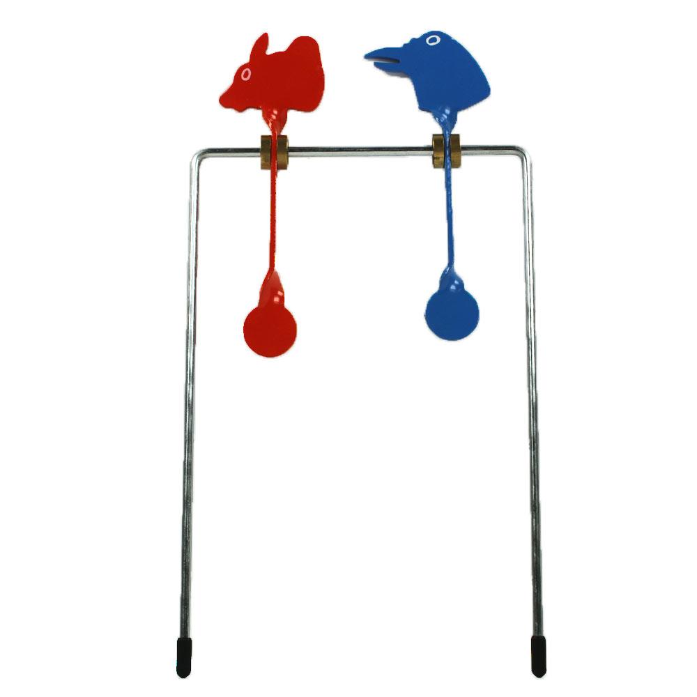 Cible Basculante Airsoft Duo Rat et Pie