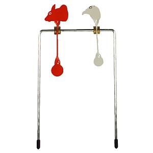 Cible Basculante Airsoft Duo Rat et Pigeon