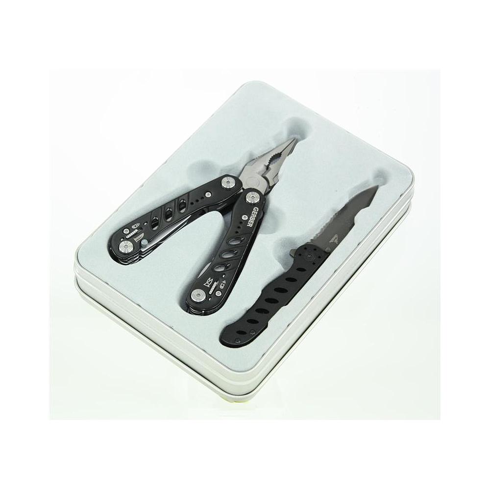 Coffret pince et couteau - Noir - Gerber Evo