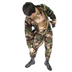 Combinaison deux zips camouflage CE