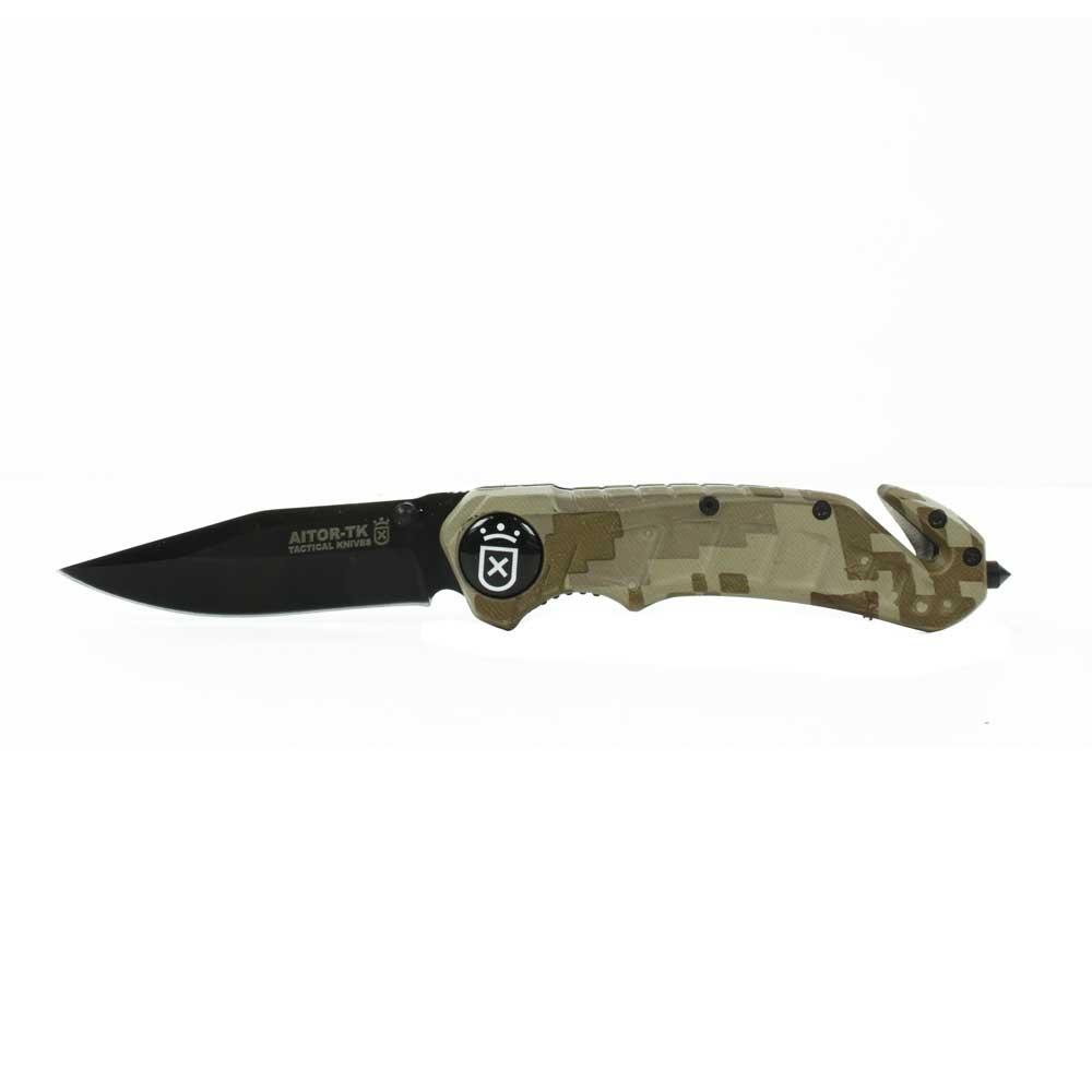 Couteau Aitor-TK Camouflé 11,5cm + Etui