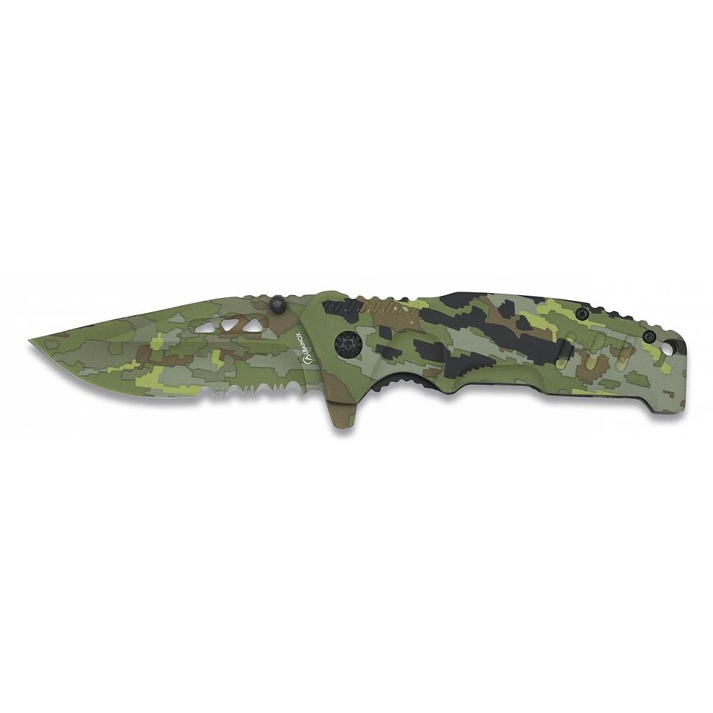 Couteau Albainox - Camo Vert - Lame  : 8.5 cm