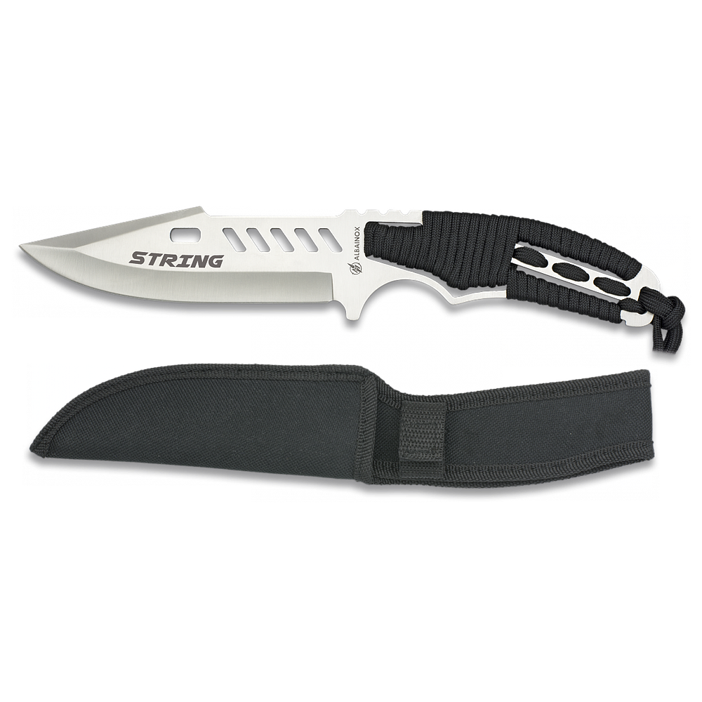 Couteau Albainox. Étui nylon. Lame 14.5 cm