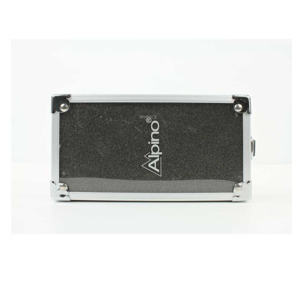 Couteau Alpino Noir/Rouge 12cm clip + Coffret