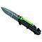 Couteau Herbertz Inox Alu noir/vert - 12.5cm 440