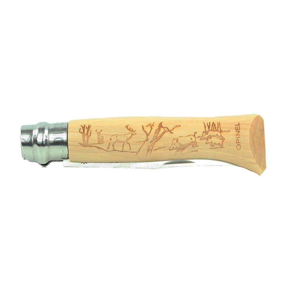 Couteau Opinel n°8 Décor Cerfs Sangliers
