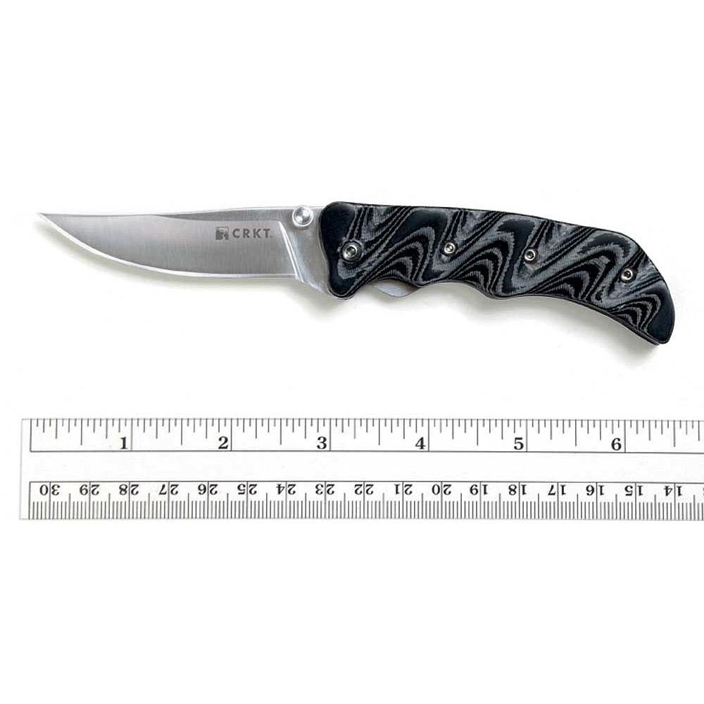 Couteau pliant - RAVE - 9cm - noir/gris - CRKT