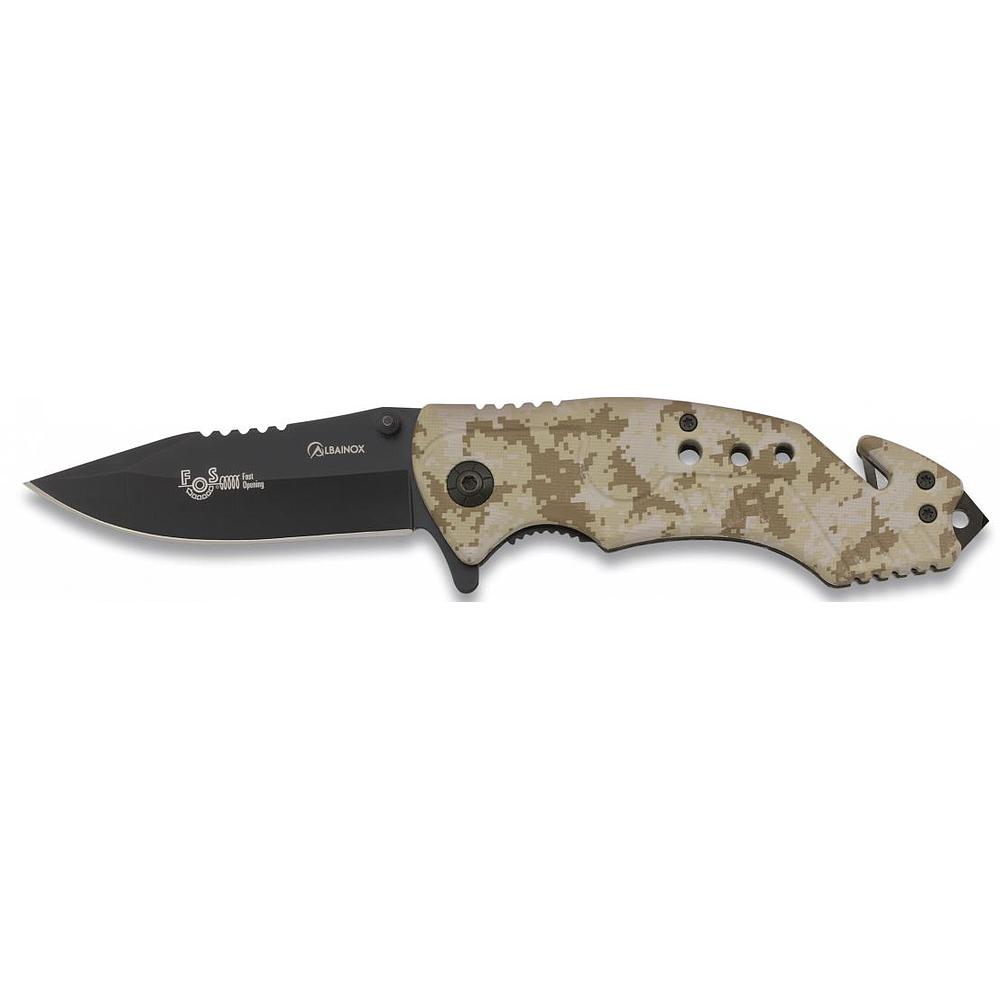 Couteau pliant sécurité - Camo désert - Lame : 8.4cm