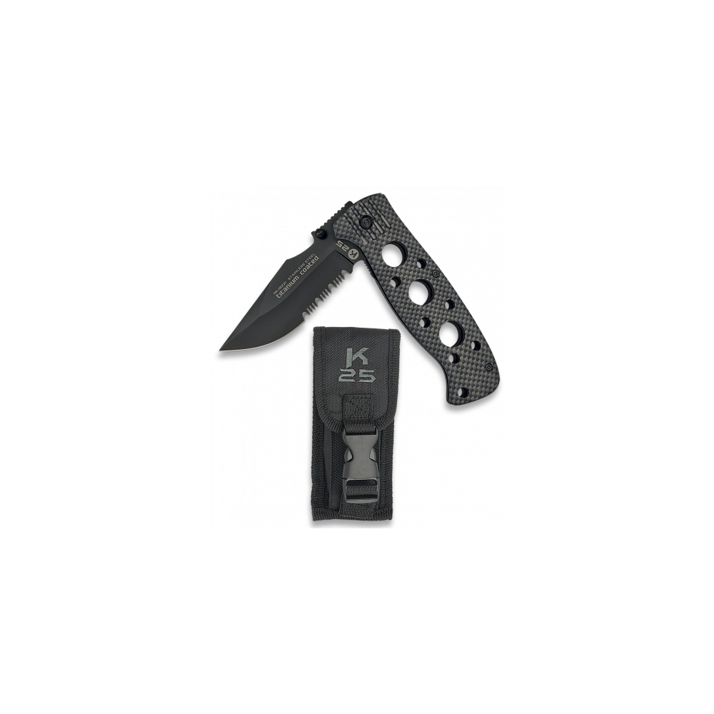 Couteau pliant Tactique Etui Lame - 8.2CM