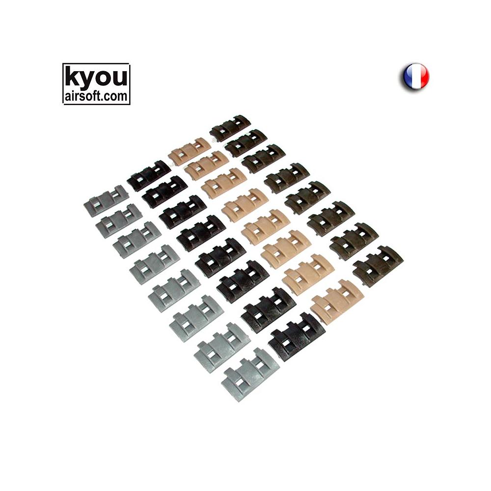 Couvre rail modulable RIS/RAS - 4 couleurs - 32 pièces - Kyou