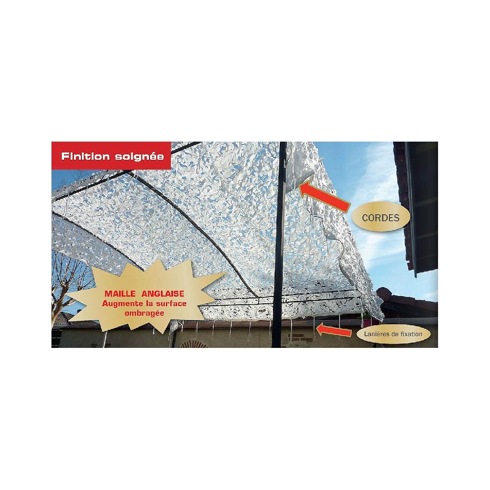 Filet de camouflage blanc KAMALA - 3m x 6m