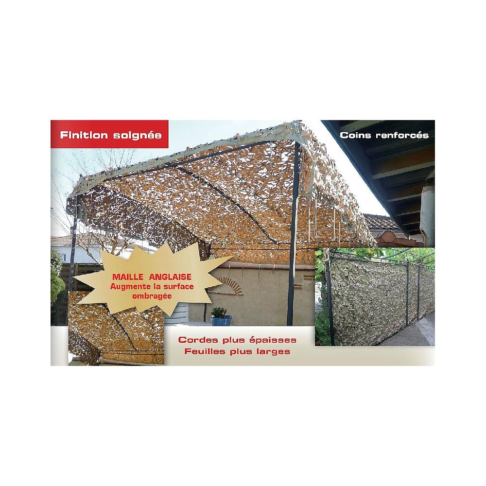 Filet de camouflage Désert Renforcé - 3m x 6m
