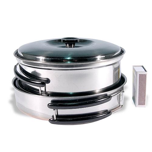 Gamelles inox 2 personnes - Miltec