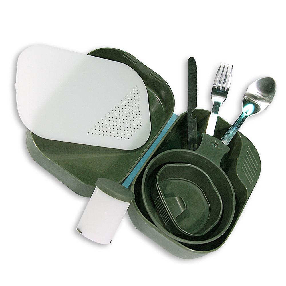 Gamelles suédoises 9 pièces - Vert armée - Miltec