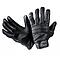 Gants d'intervention cuir Swat avec renforts  - Noir
