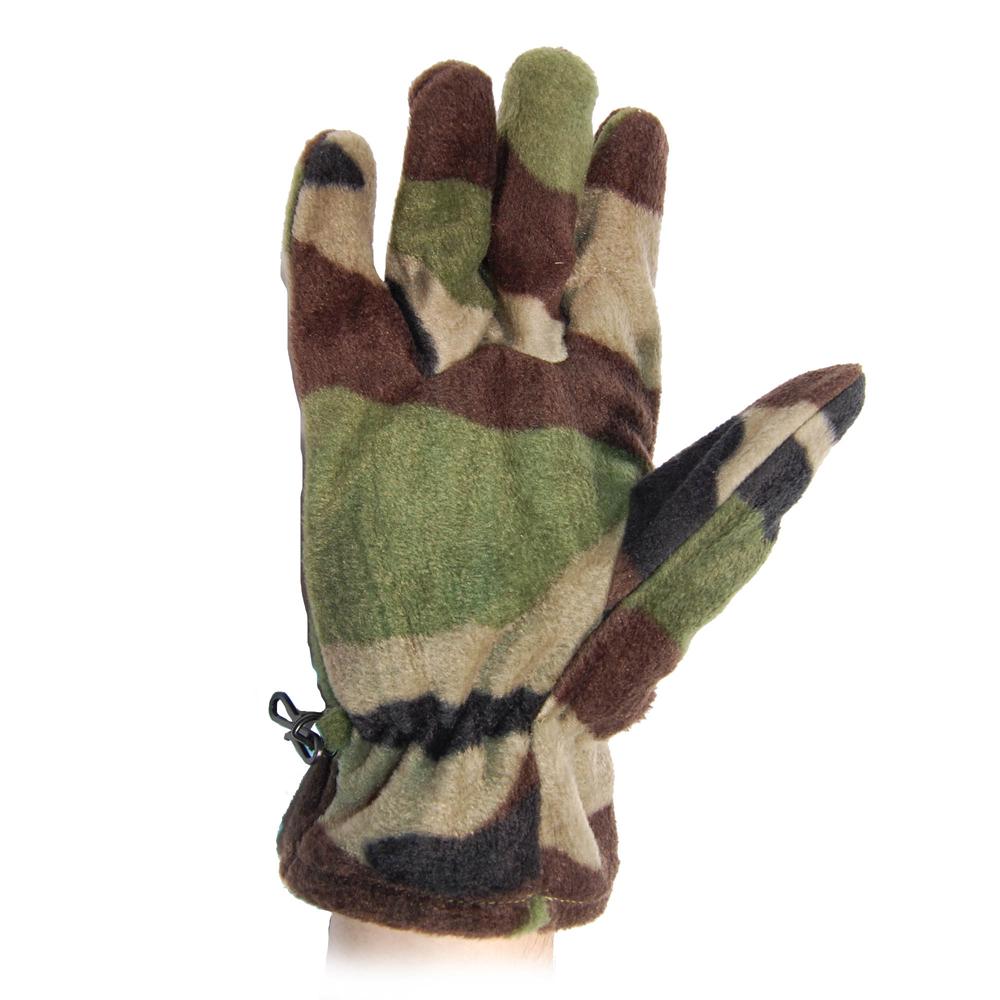 Gants Double Polaire Vert Militaire - Taille M - Chauds, Légers, Anti-bouloches - Pour Extérieur