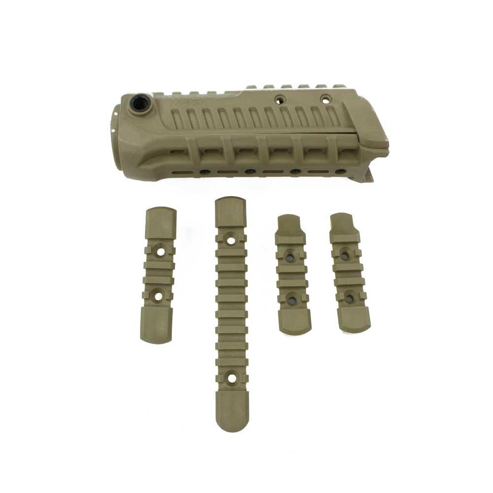 Garde main en polymère avec rail picatinny (