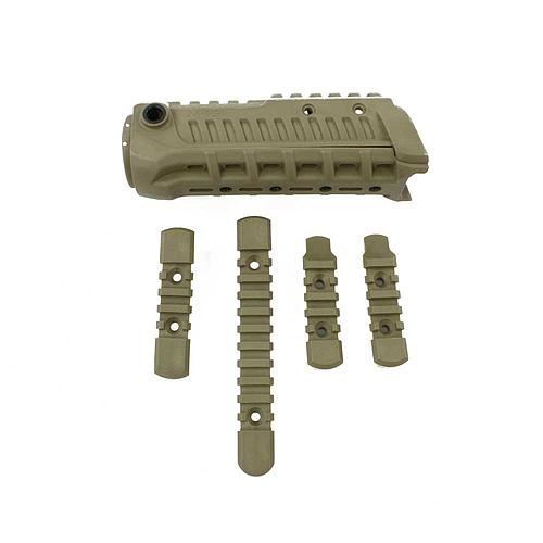 Garde main en polymère avec rail picatinny (