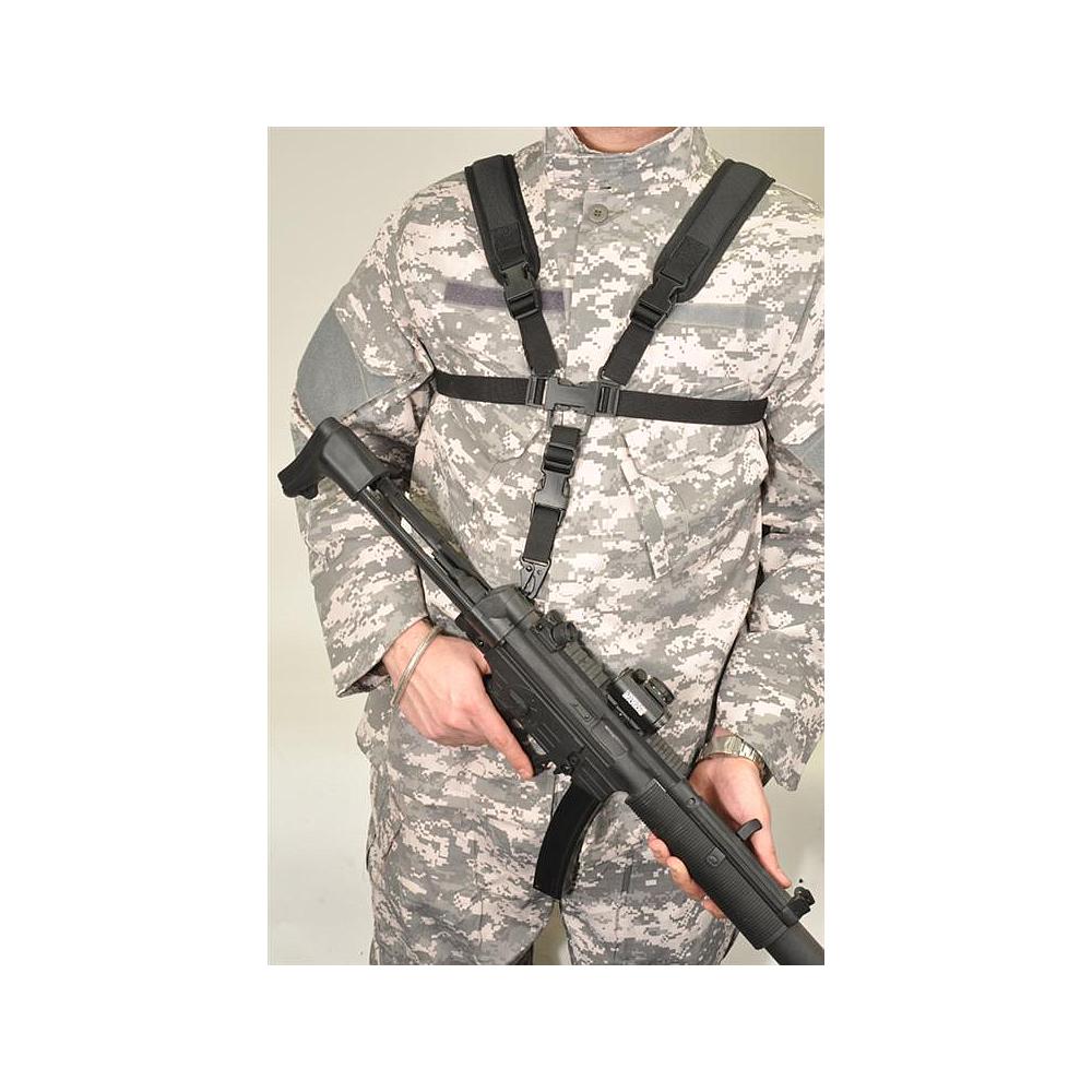 Harnais Ventral Noir pour Fusil 