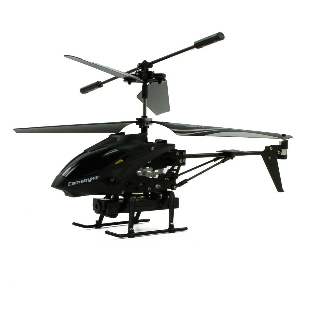 Hélicoptère Camstryker Noir avec caméra intégrée + Carte mémoire 2GO