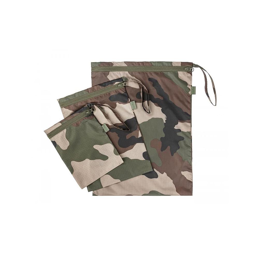 Kit 3 pochettes ultra-light ripstop - Camouflage Centre Europe - ToePro