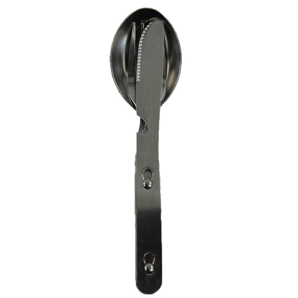 Kit Couverts Acier Army 3 en 1 - Miltec