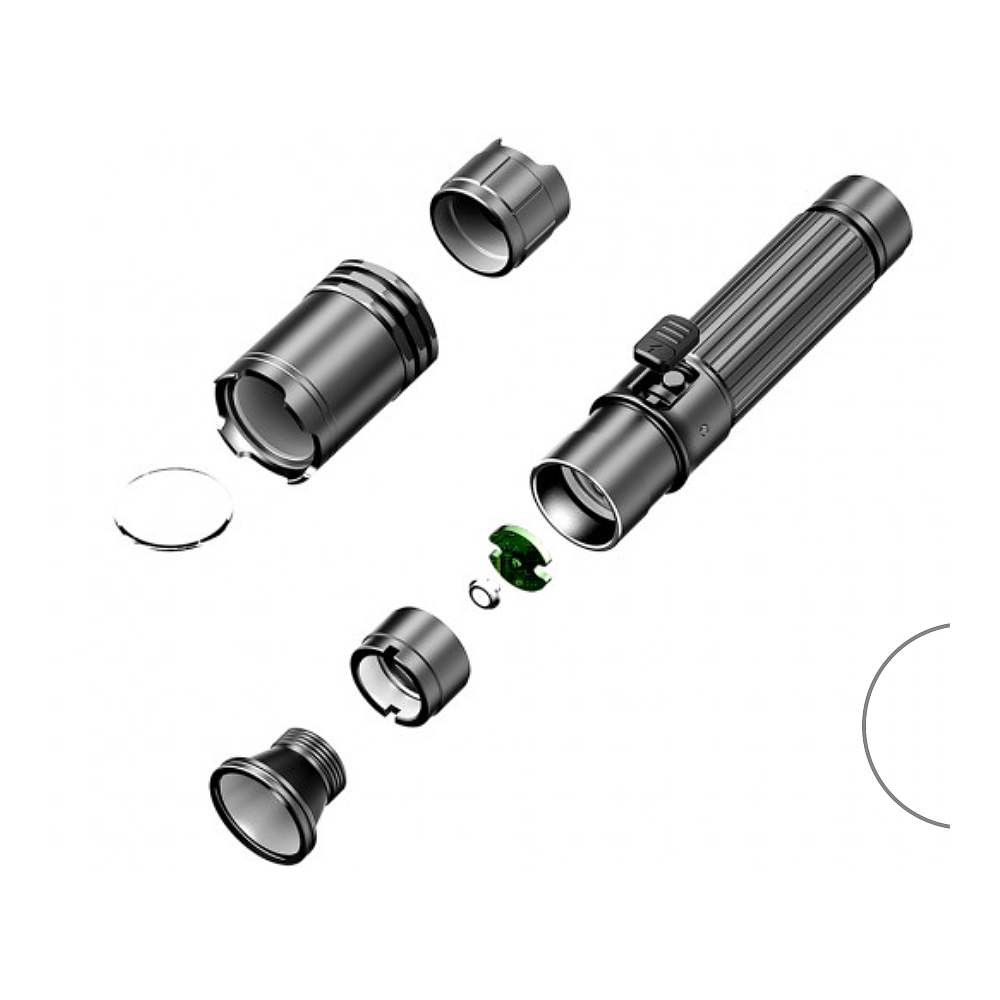 Lampe tactique rechargeable A1 PRO LED Klarus- 1300 lumens