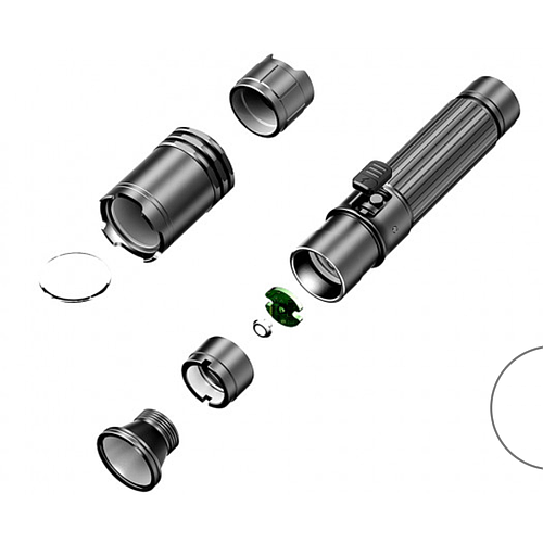 Lampe tactique rechargeable A1 PRO LED Klarus- 1300 lumens