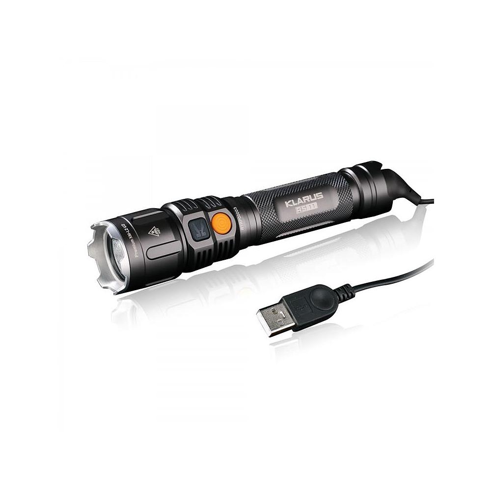 Lampe tactique Rechargeable RS11 + Etui - 930 Lumens - Klarus