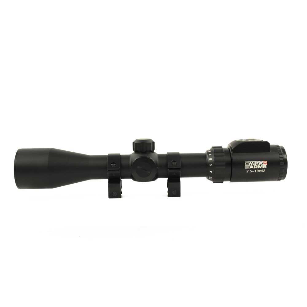 Lunette airsoft 2.5-10X42 avec réticule lumineux et niveau liquide