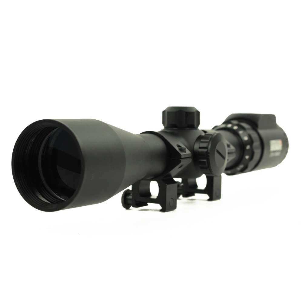 Lunette airsoft 2.5-10X42 avec réticule lumineux et niveau liquide