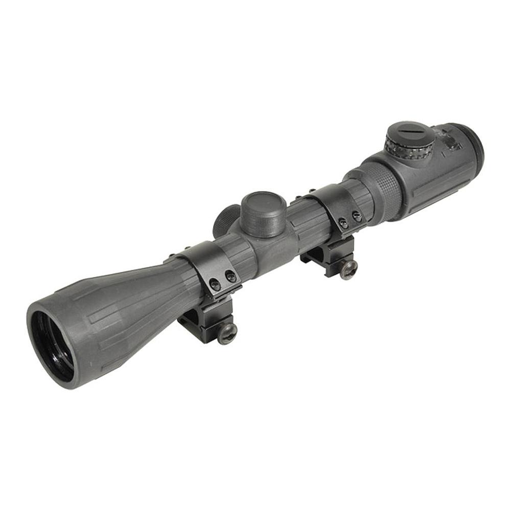 Lunette lumineuse 3-9X40 caoutchouc avec colliers x2